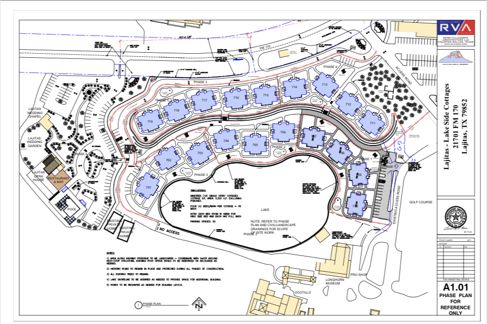 Re Lakeside Cottages Phasing